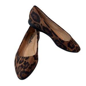Life Stride Velocity 2.0 Amelia Slip On Loafer Flats Womens New Leopard Print
